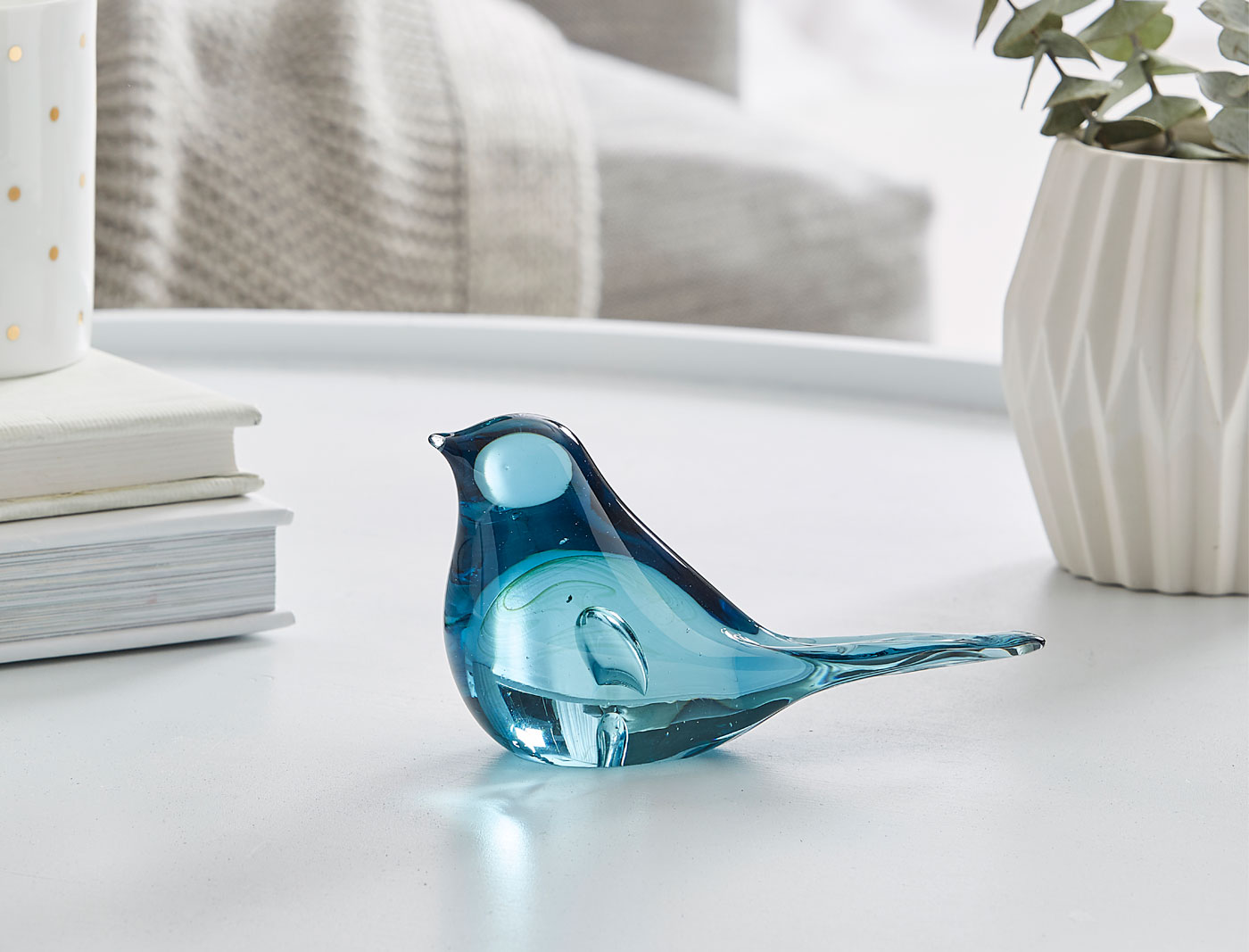 Glass Bird Bed Bath N' Table
