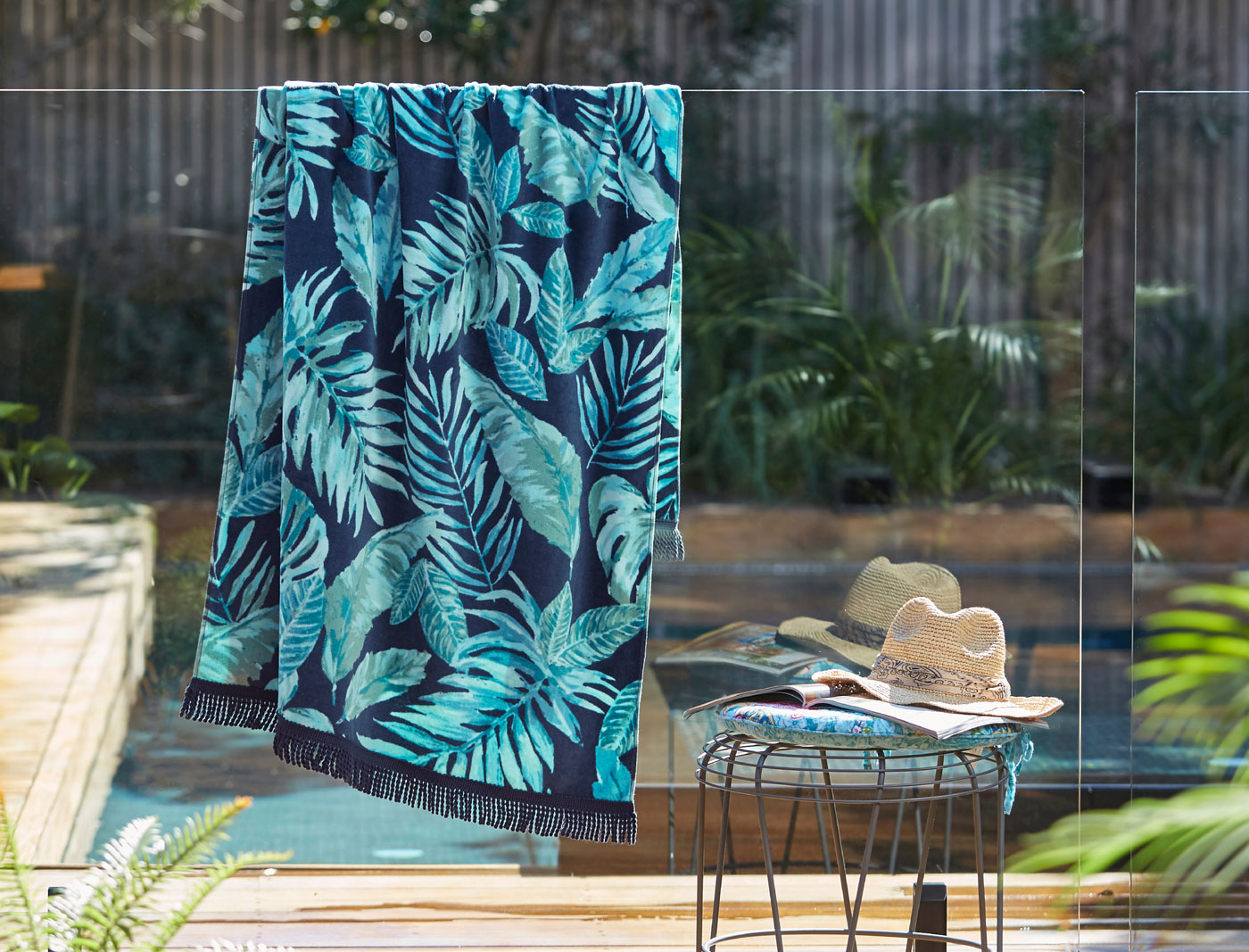 Tropical Leaf Beach Towel Bed Bath N Table